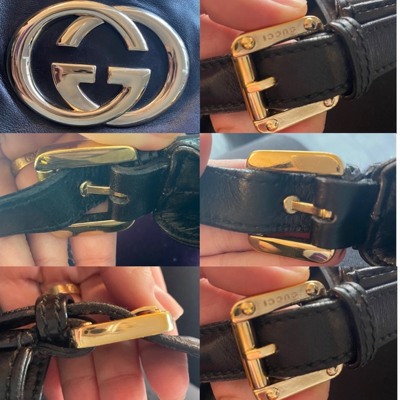 Gucci black leather Britt medium gold hardware - Picture 7 of 8